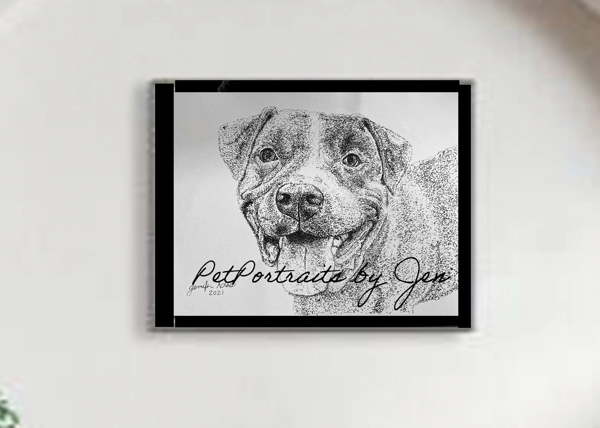 Loving Life Pet Portrait. 9x11.5. (Copy)