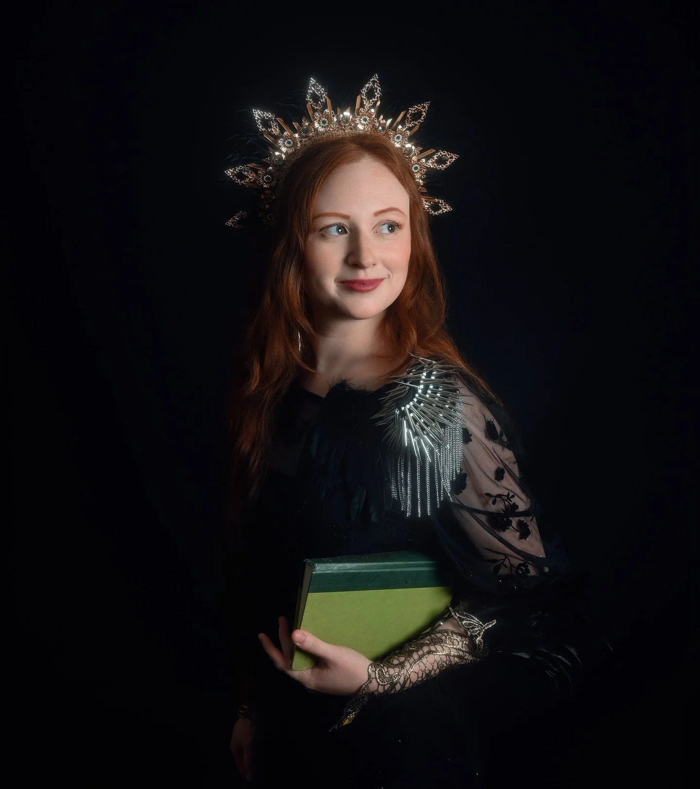 What I think I look like writing (by the inimitable @moon_rae_portraits) vs what I actually look like writing (iPhone, haggard).

Hi, I&rsquo;m Kaitrin! Here&rsquo;s a little bit about me:
🌲 I&rsquo;m 32
🌲 Traveling and Fantasy are my two favorite 