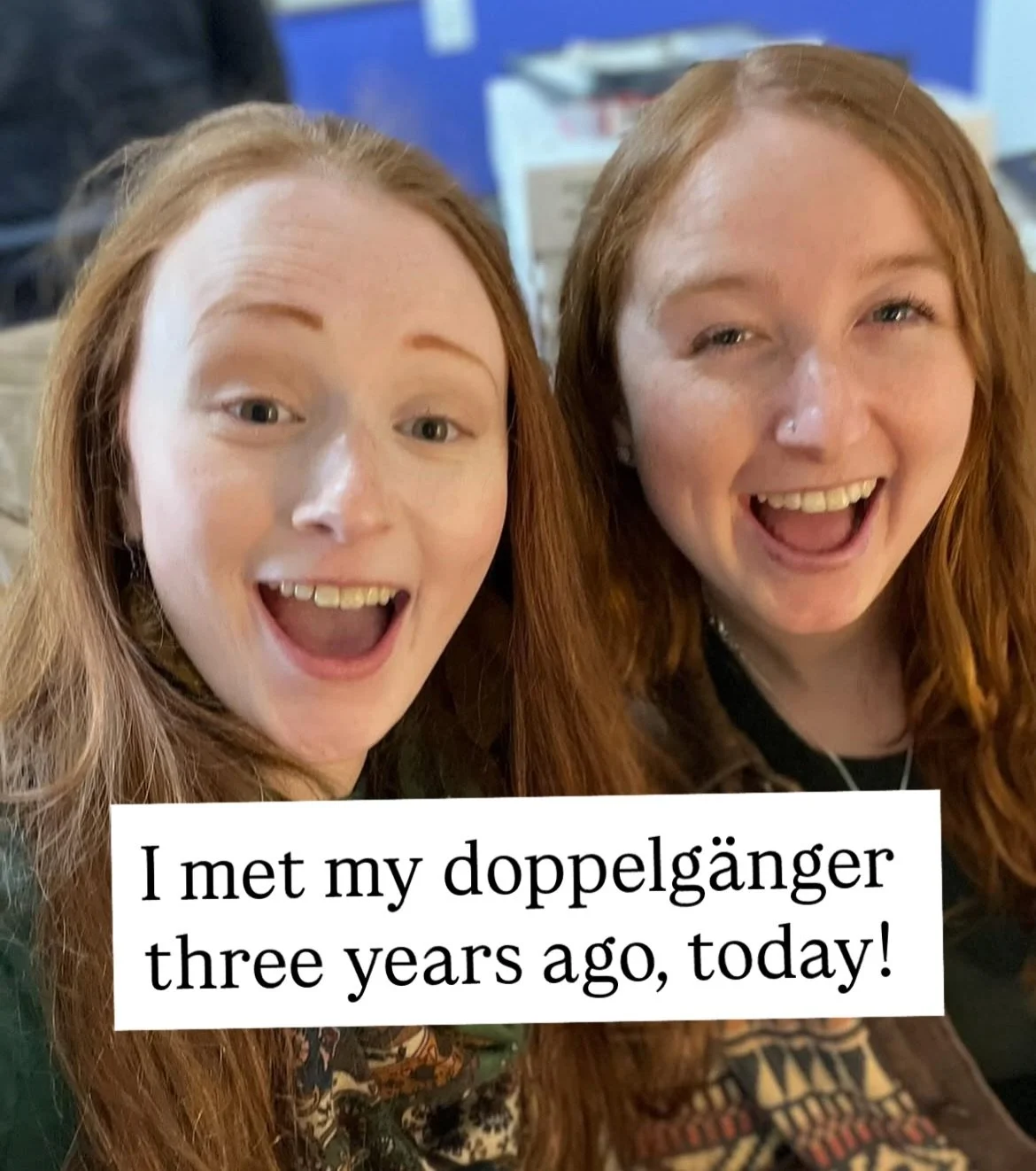 The biggest, &lsquo;Twin, where have you been?&rsquo; moment of my life. ❤️🥹 I love you @mgorskiart. My life is a thousand times better for having met you.