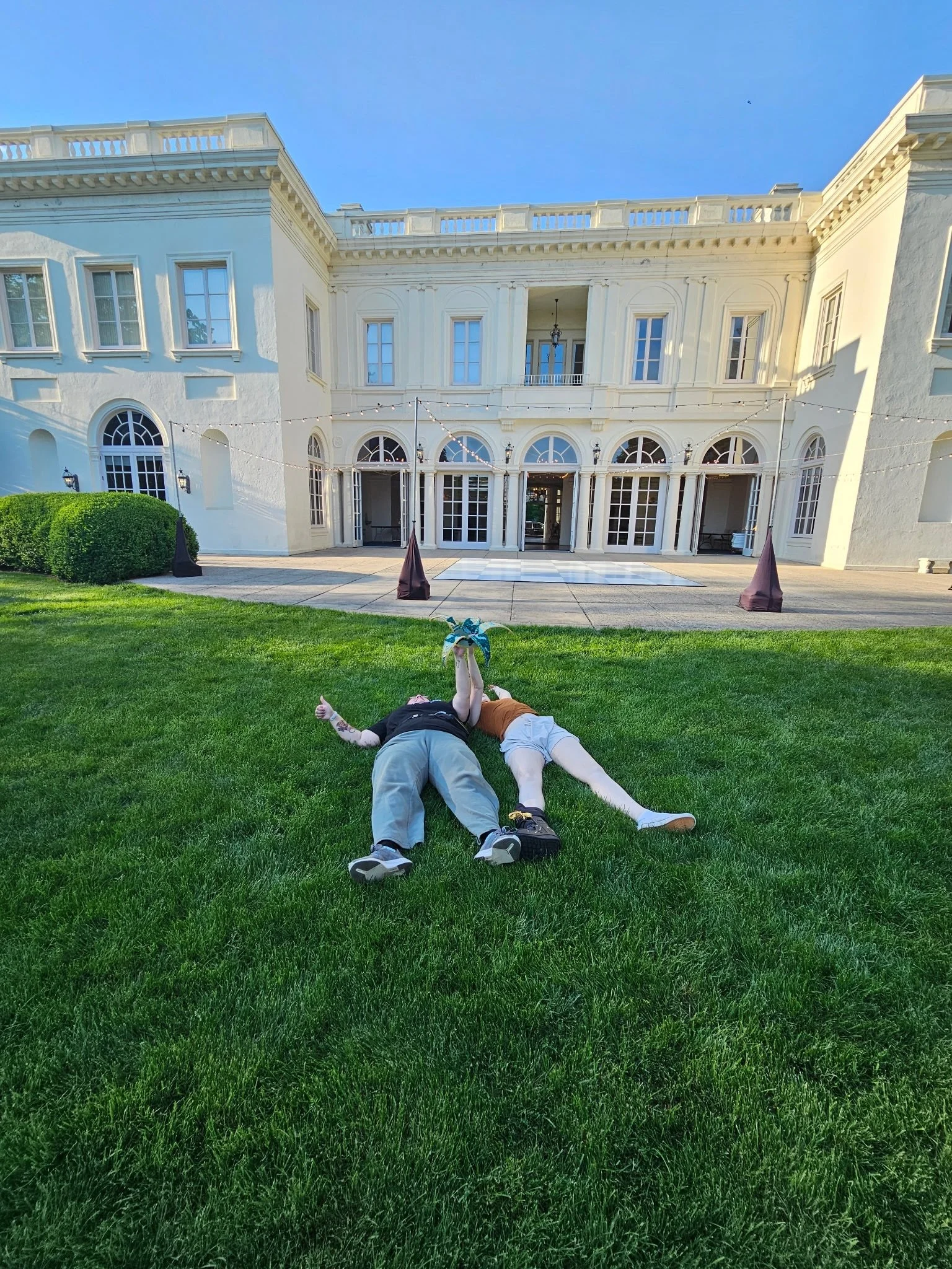 Friends who throw balls together&hellip;lay happily exhausted in the grass together.

How lucky am I to have a Tanya in my life! A brilliant, organized, ambitious, kind, creative, and encouraging creator + planner. It was such a joy doing a ball alon