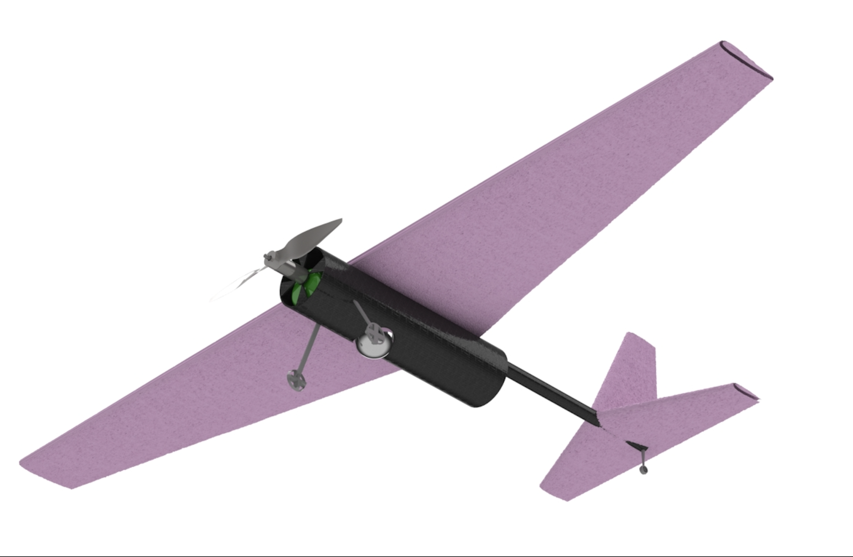Swift Prototype (aerial observation aircraft - bottom iso view)