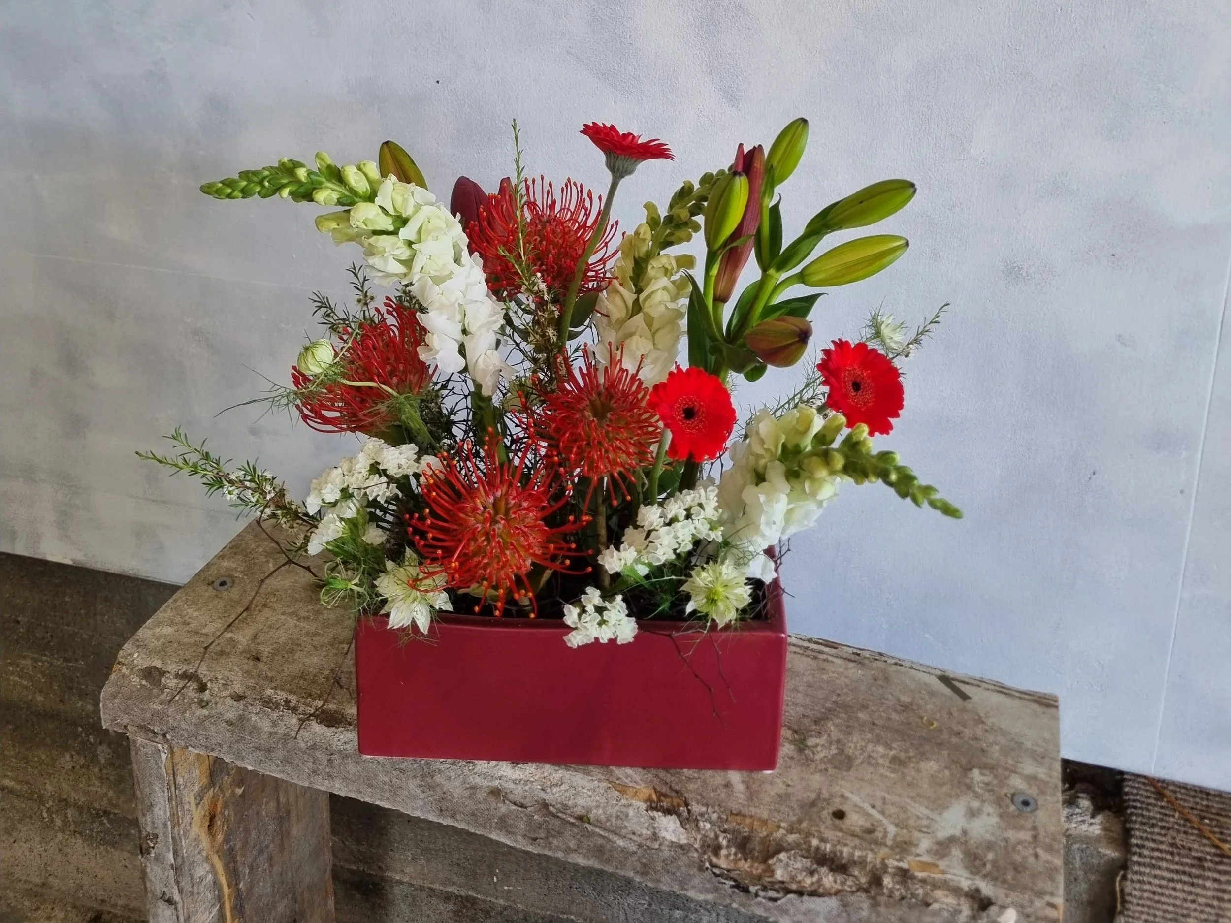 Christmas table arrangement