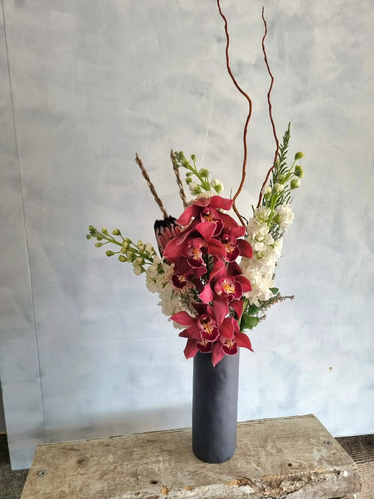 Sympathy vase arrangement