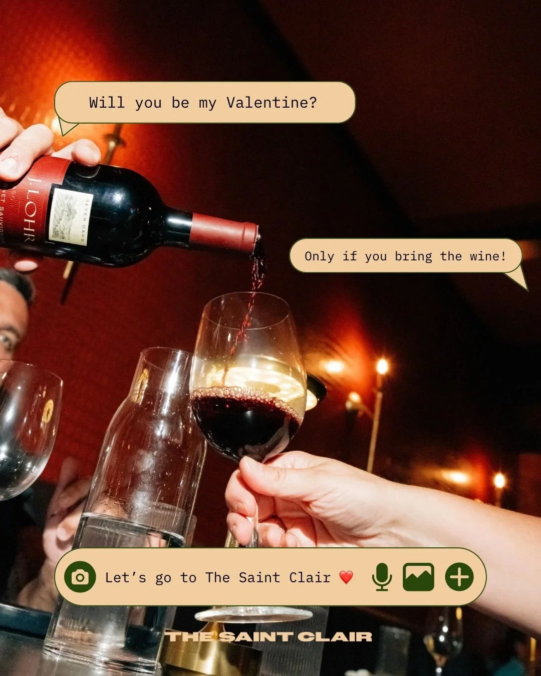 Only 2 weeks left to ask your Valentine out to The Saint Clair ! 💐

We make it easy, just send this post to them 🤭

3 course pre-fixe menu especially made to fall in love

Make a reservation on Resy or Call us 973-867-8387

#valentinesinmontclair #