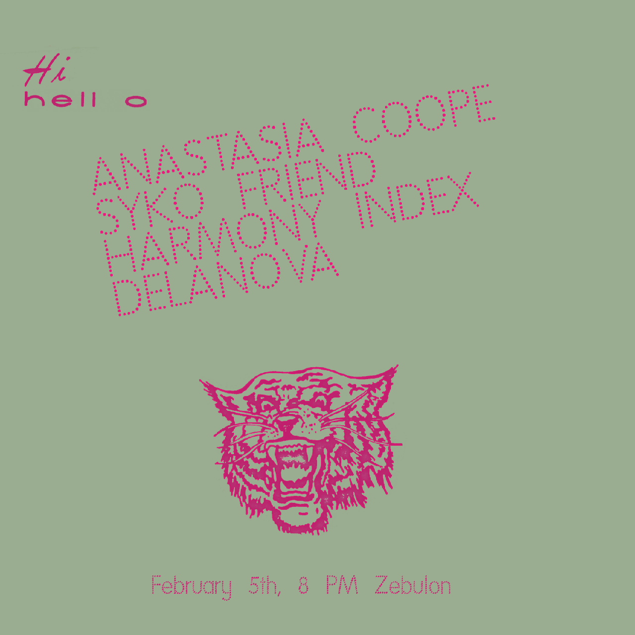 Los Angeles, CA : Anastasia Coope, Syko Friend, Harmony Index, Delanova