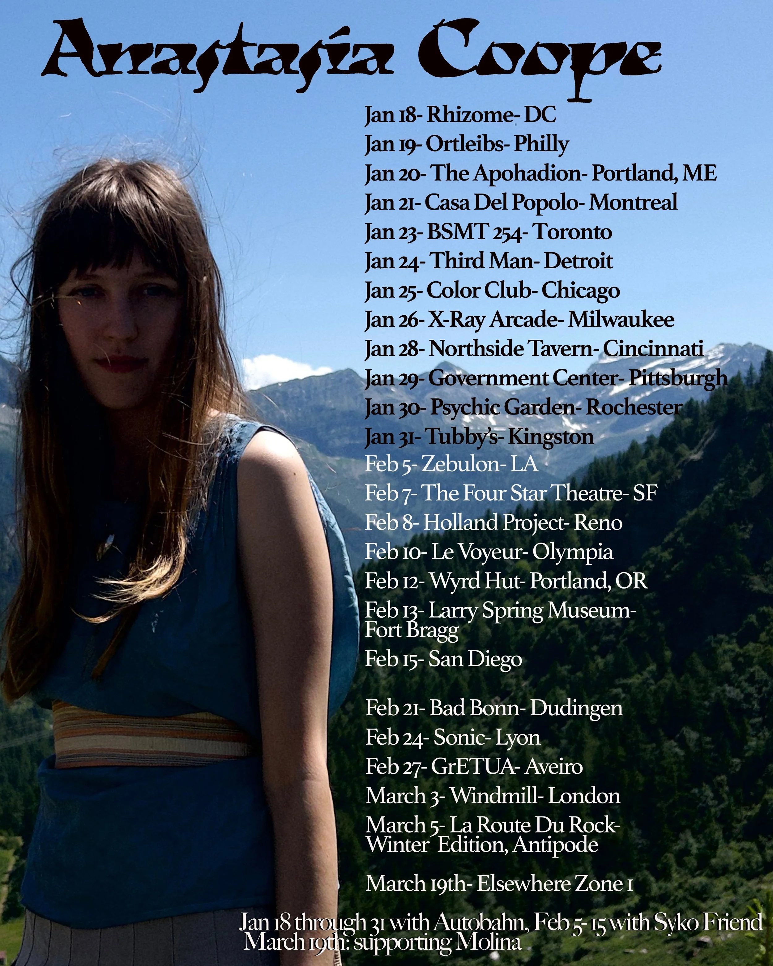 Düdingen, CH : Anastasia Coope, TBD