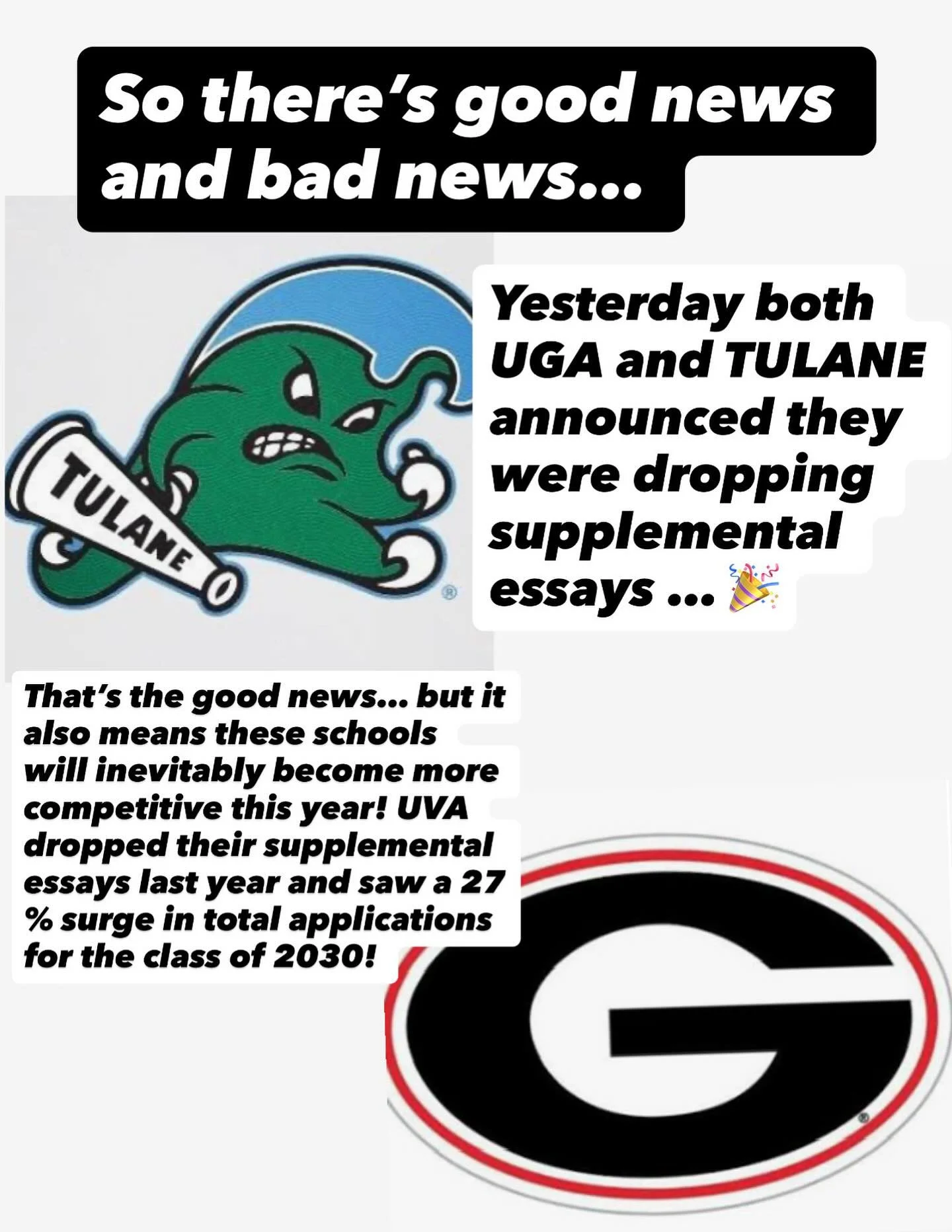 What does it mean for you ? If one of these schools is your dream school consider applying ED! You also need to maximize every other aspect of your application! DM FOR HELP GETTING STARTED!