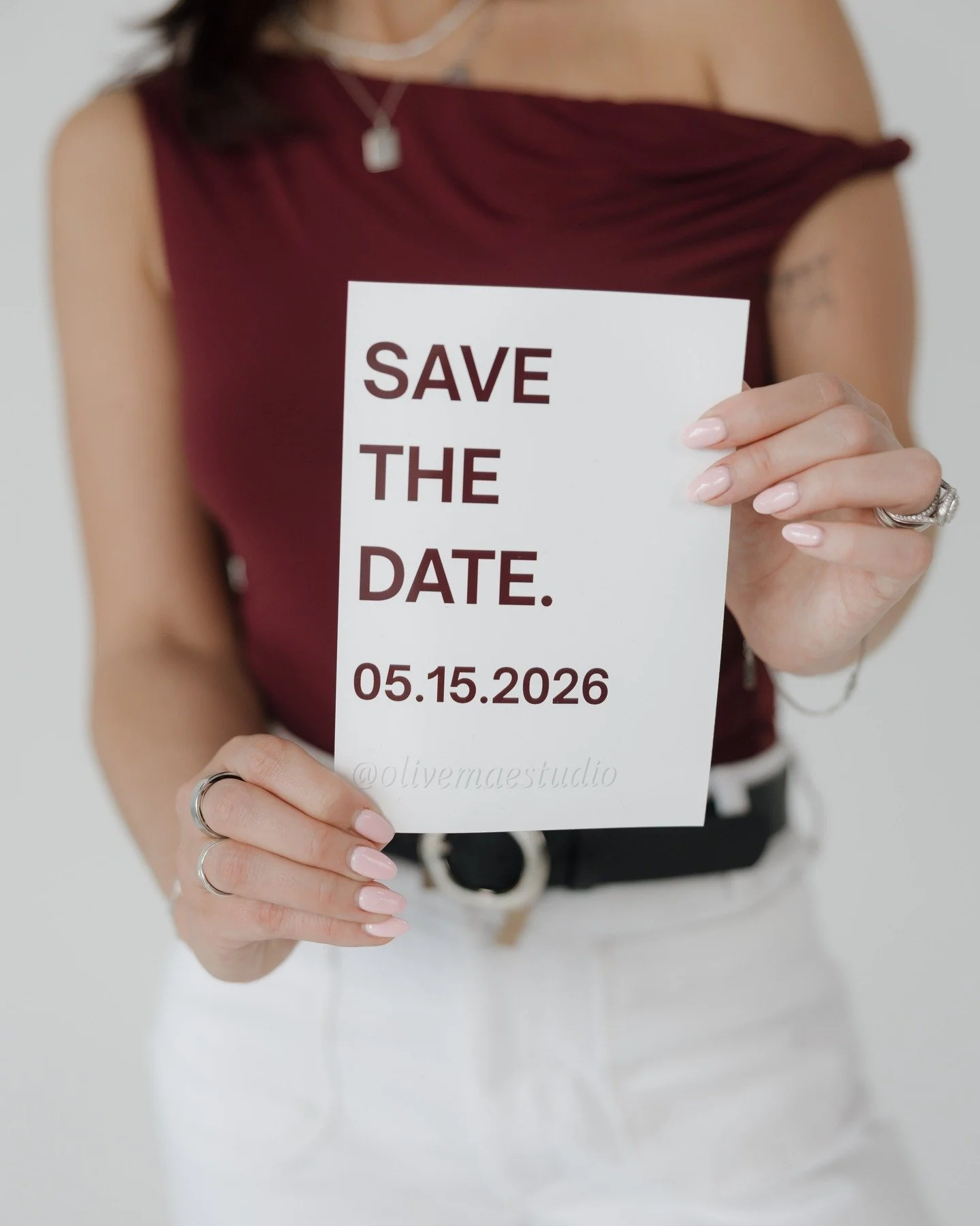 Mark your calendar&hellip; some exciting news to come 🤍 
📷: @karliegracephotography 

#olivemaestudio #savethedate