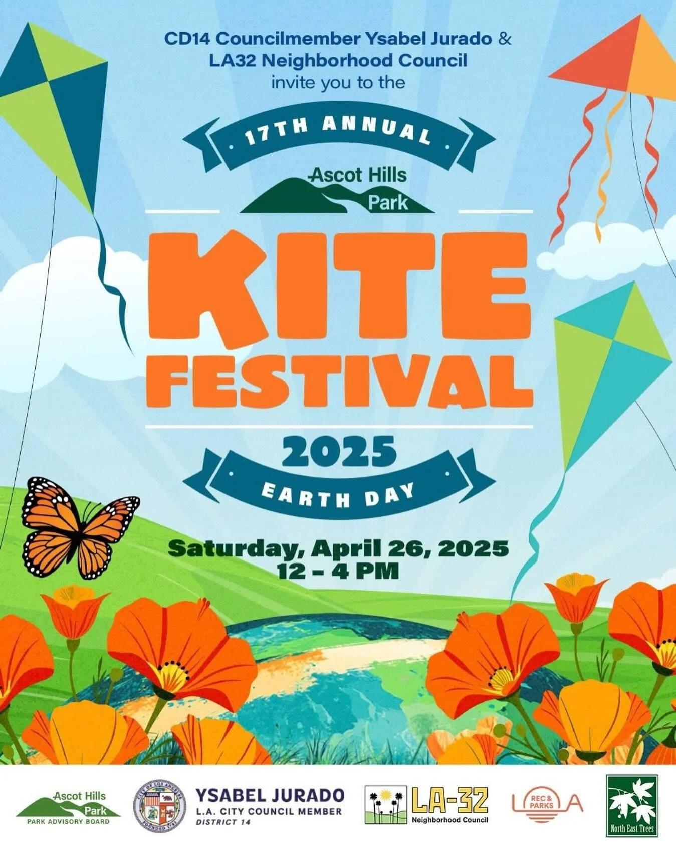 Mark your calendars for the 17th annual Kite Festival happening April 26th from 12-4pm!