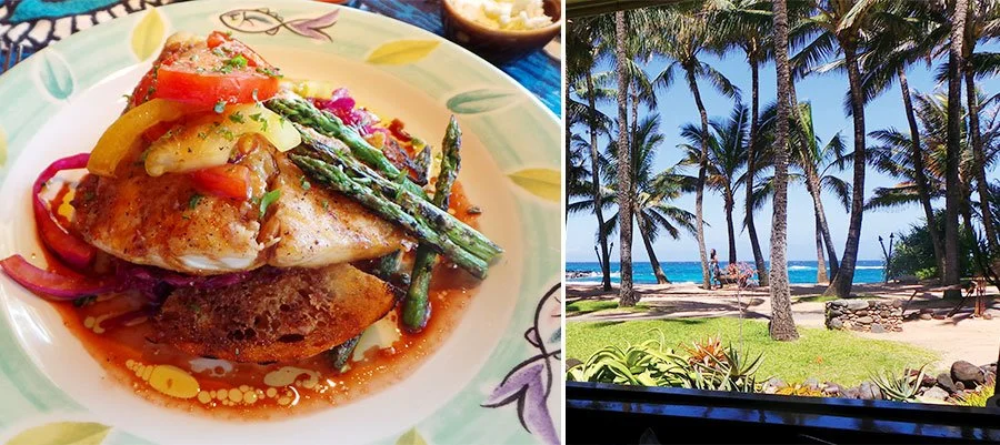 Farm-to-table dining with fresh seafood and local cuisine on Maui
