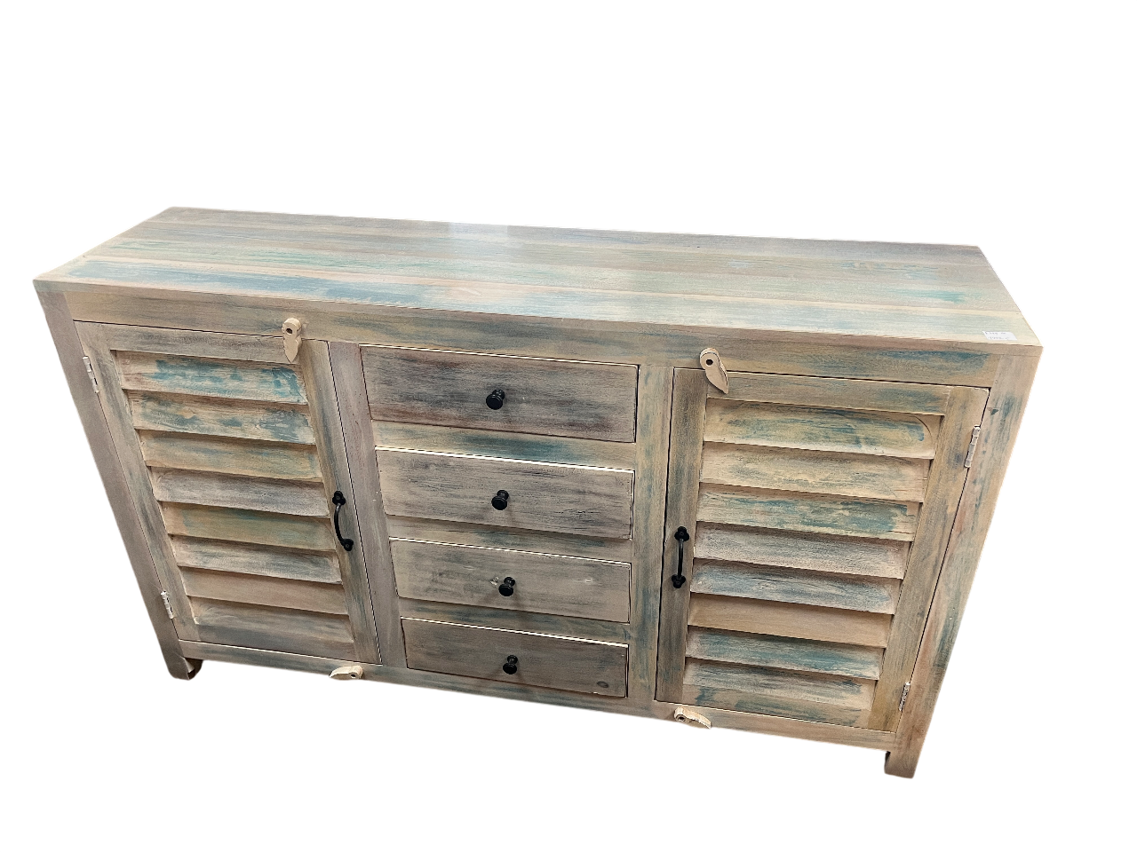 Coastal Blue 100% Mango wood Sideboard / Media stand - 13423-5