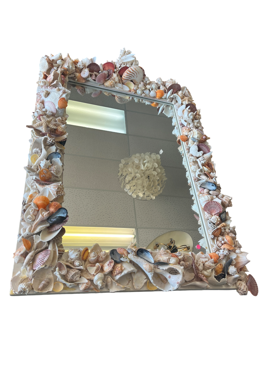 Hand Made Shell Outlined Mirror