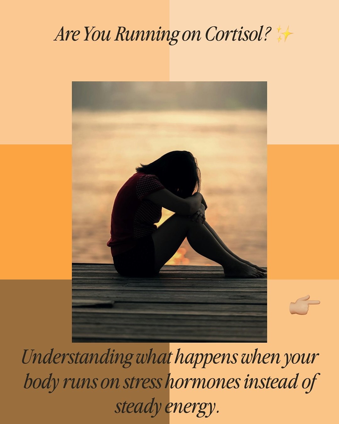✨ What It Means When Your Body Runs on Cortisol ✨

When you &ldquo;run on cortisol,&rdquo; your body is:
&bull; In constant fight-or-flight mode &mdash; even without real danger.
&bull; Using stress hormones for energy instead of normal metabolism.
&