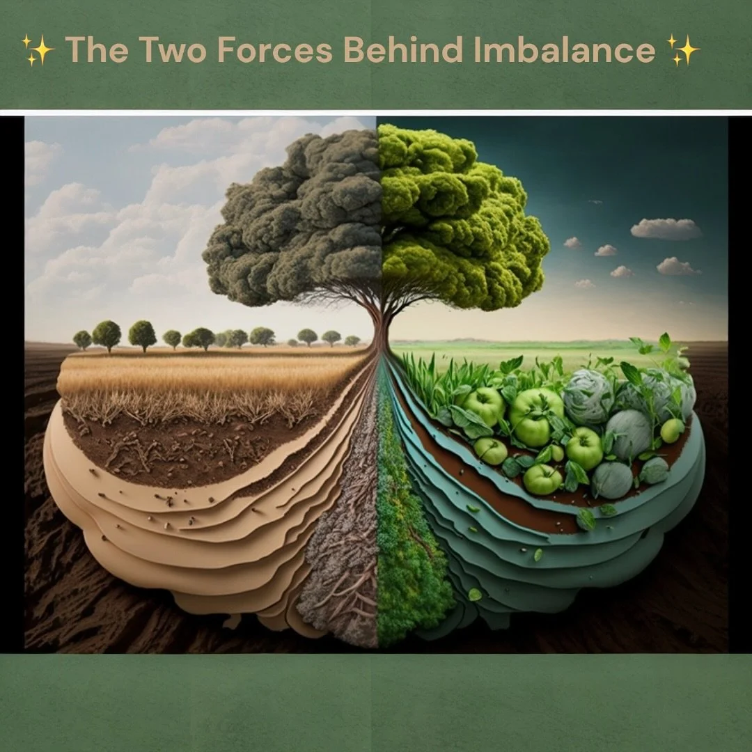 ✨The Two Forces Behind Imbalance✨

In holistic medicine, most &ldquo;disease&rdquo; isn&rsquo;t random &mdash; it&rsquo;s the body responding to two core imbalances:

1️⃣ Deficiency

When the body doesn&rsquo;t receive what it needs:
&bull; nutrients