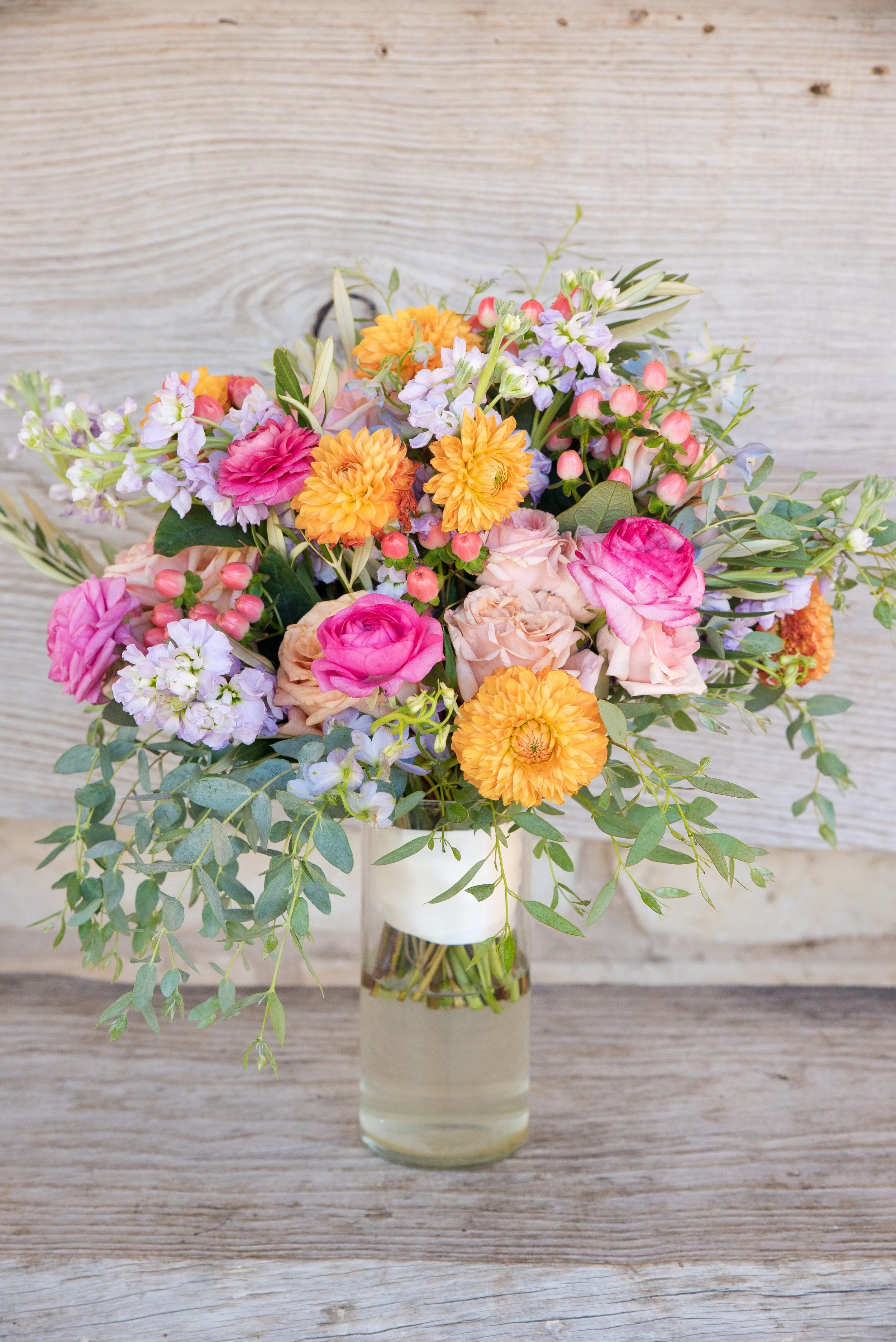 bouquet of flowers in vase
