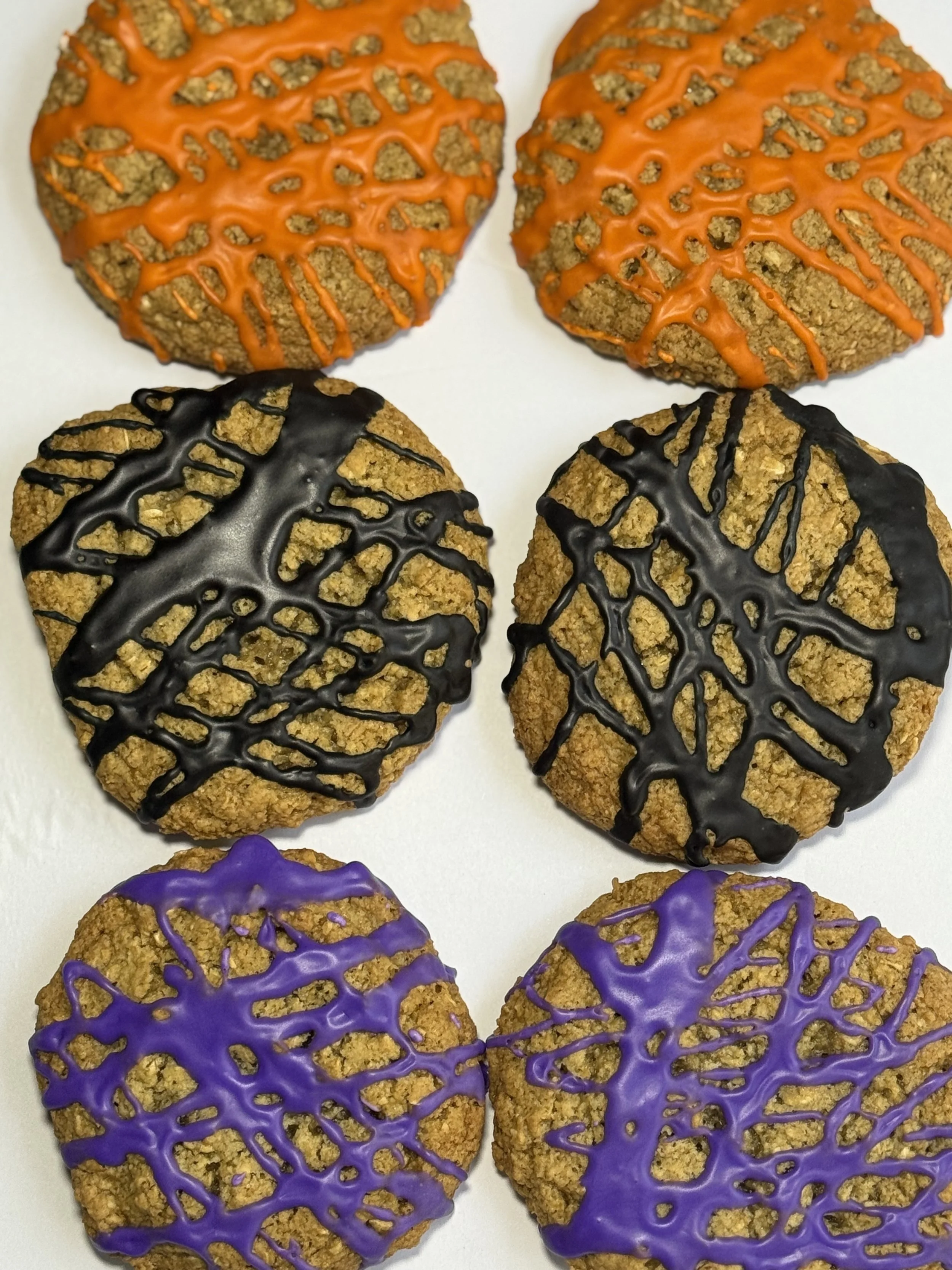Halloween Iced Oatmeal Cookies