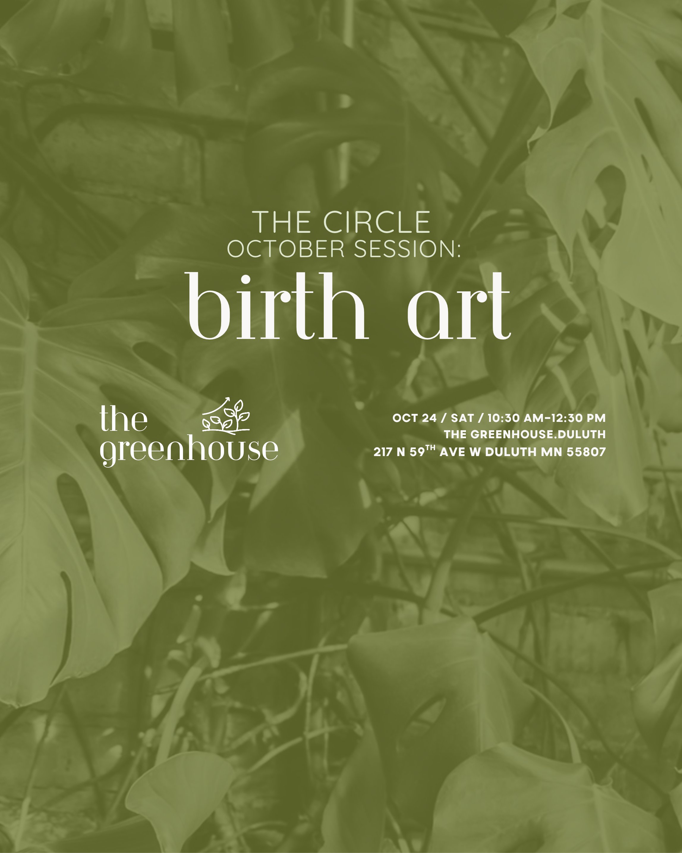 THE CIRCLE  October Session: Birth Art