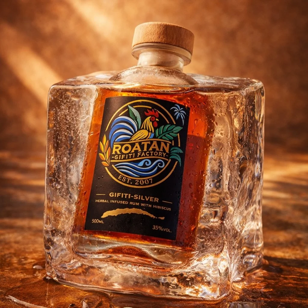 A warm island gift in a bottle. 🌿🔥
Herbal-infused rum crafted in Roat&aacute;n &mdash; smooth, bold, and impossible to forget.
Don&rsquo;t be cold as ice this Valentine&hellip; give her warmth. 🧊➡️🔥
18+ only. Please drink responsibly.