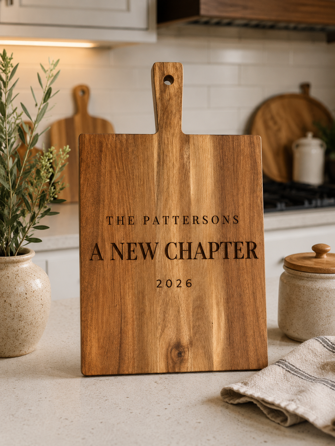 More than a cutting board, The New Chapter is a lasting reminder of new beginnings, special moments and the memories still to come.