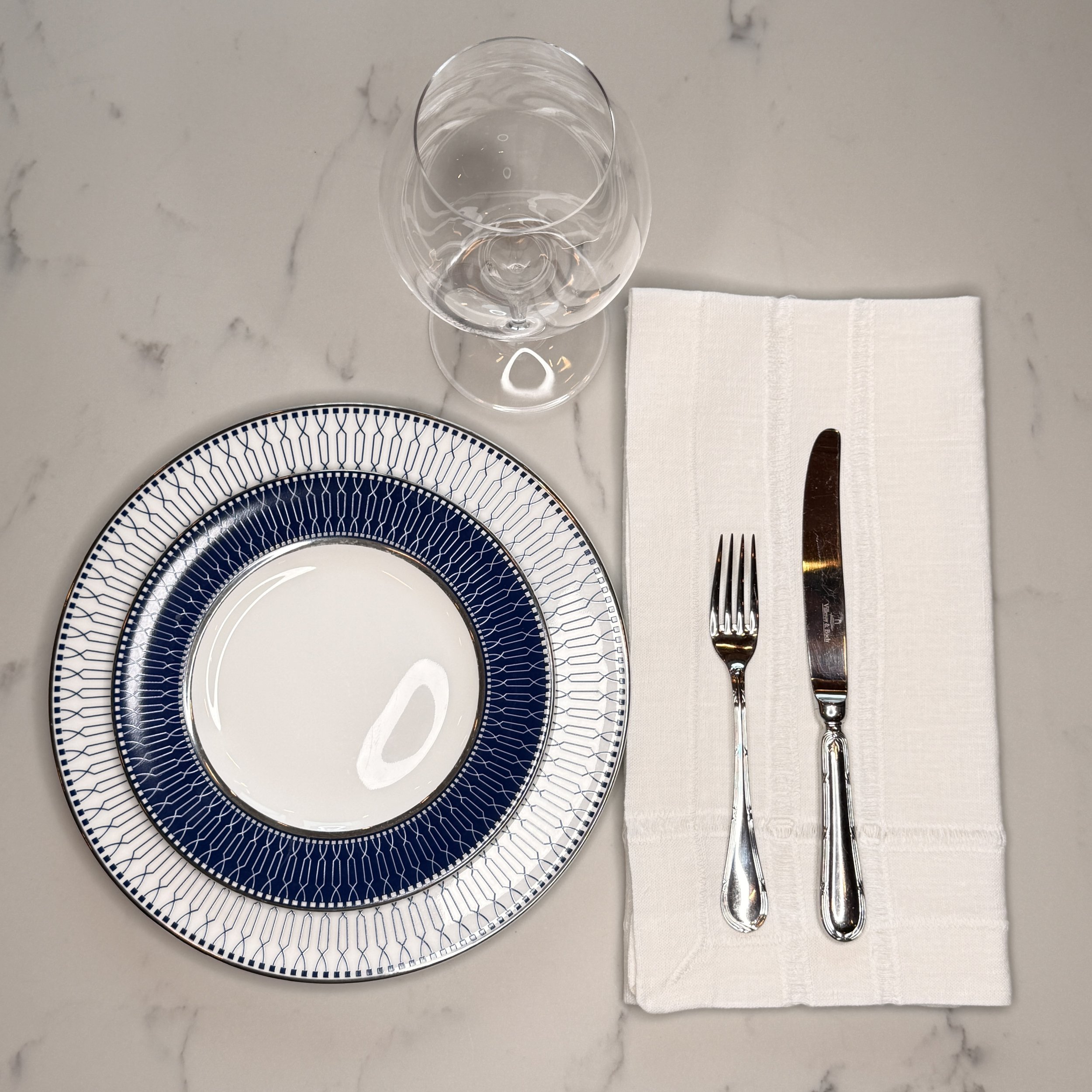 Handmade European Linen Dinner Napkin, 20 x 26 Optic White