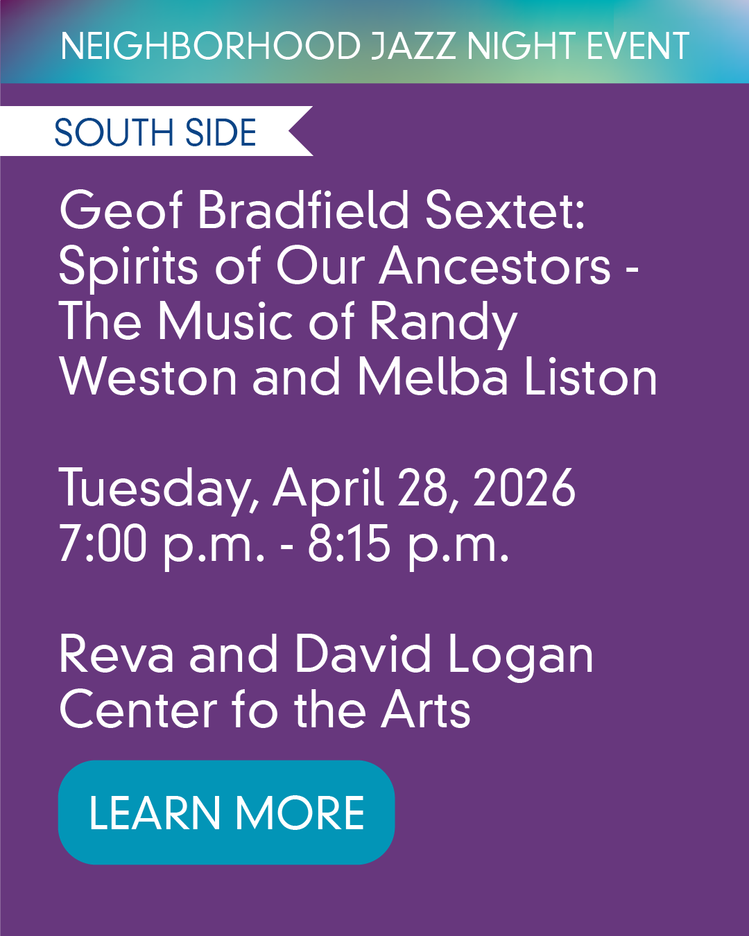 Geof Bradfield Sextet: Spirits of Our Ancestors - The Music of Randy Weston and Melba Liston, A Centenary Celebration