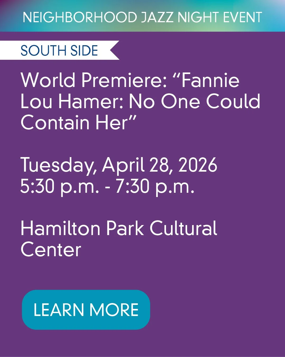 World Premiere: “Fannie Lou Hamer: No One Could Contain Her” 