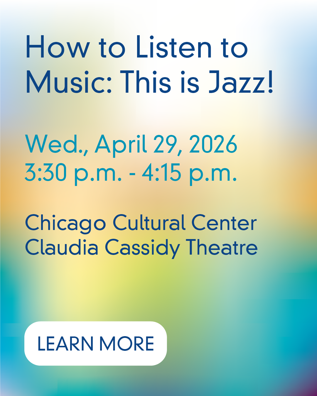 How to Listen to Music: This is Jazz! Masterclass with Emmet Cohen