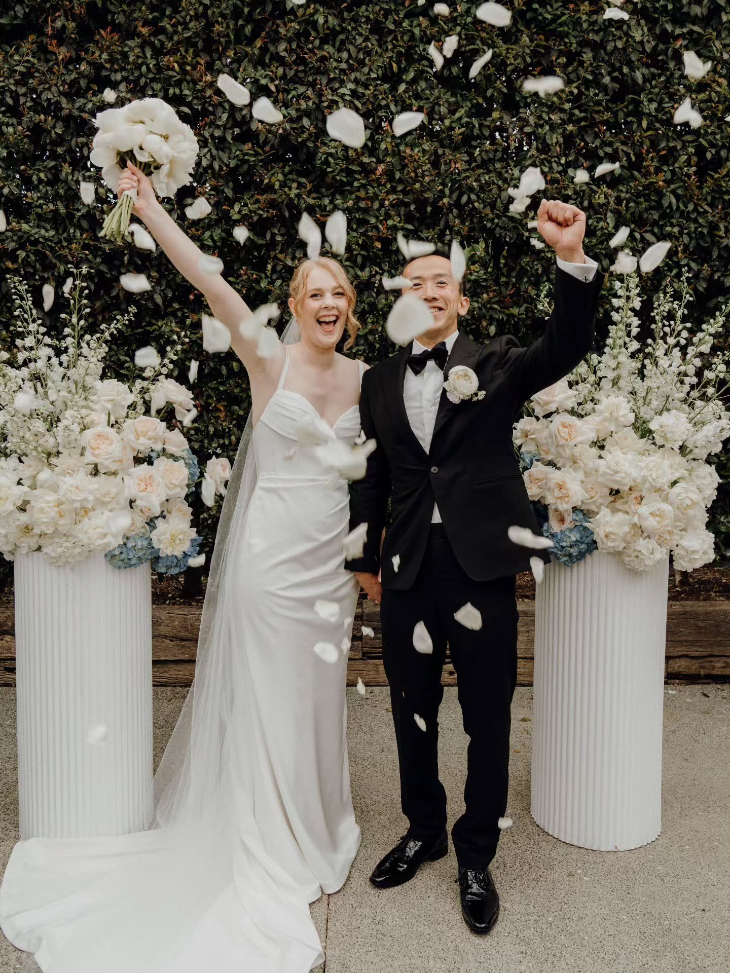 One of the absolute sweetest couples. Congrats Anna &amp; Johnny x 

📷 @amanda_thomas_photography
💄@thepeach_club
👗 @trish.peng &nbsp;
💐 @wildflowerwaiheke
