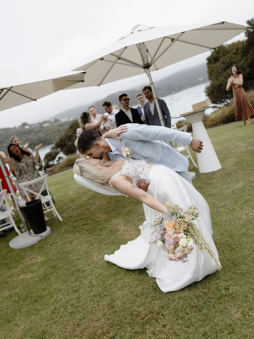 The incomparable Cass &amp; Dave. Officially. #Married
.
.
// Photographer @hollowandco // Planner @waihekeislandweddings // Hair &amp; Make Up @thepeach_club // Florist @madameflorist.waiheke // Celebrant @wedbyrenee //