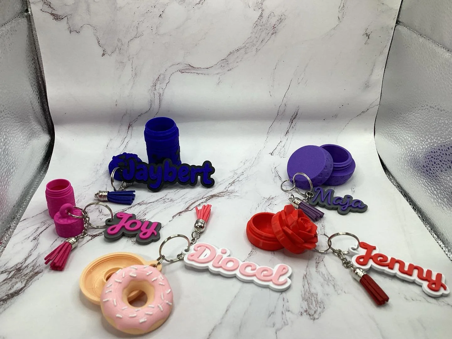 Personalized keychain pill box 💊💊