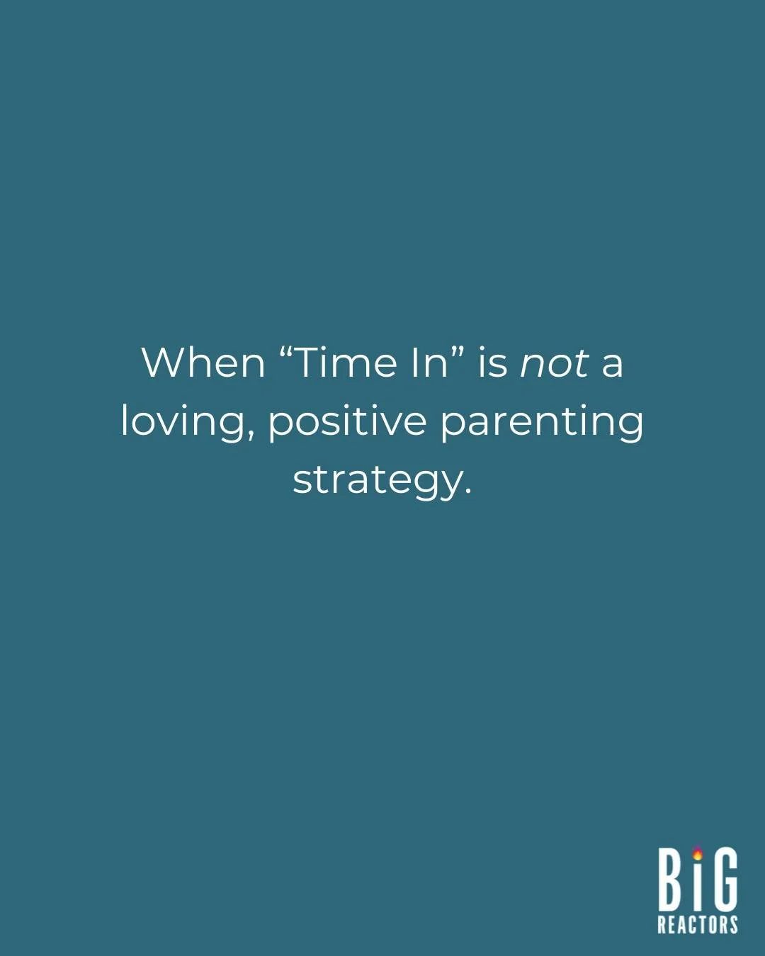It&rsquo;s a disservice to parents to tell them that the only acceptable option when their child is spiraling out of control is time-in. They already feel like failures for having a child who can get so out-of-control and destructive. When time-ins o