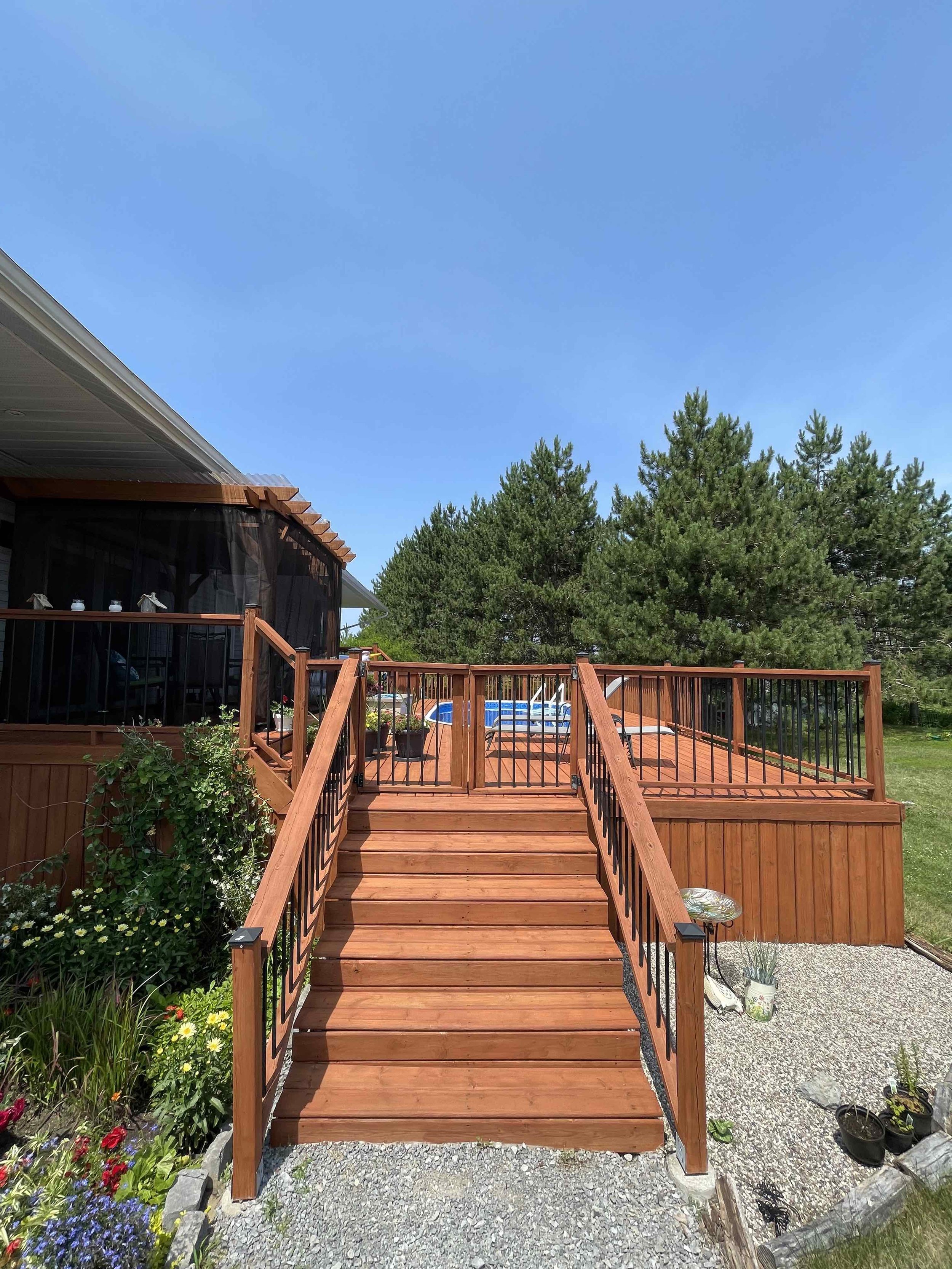 exterior deck staining
