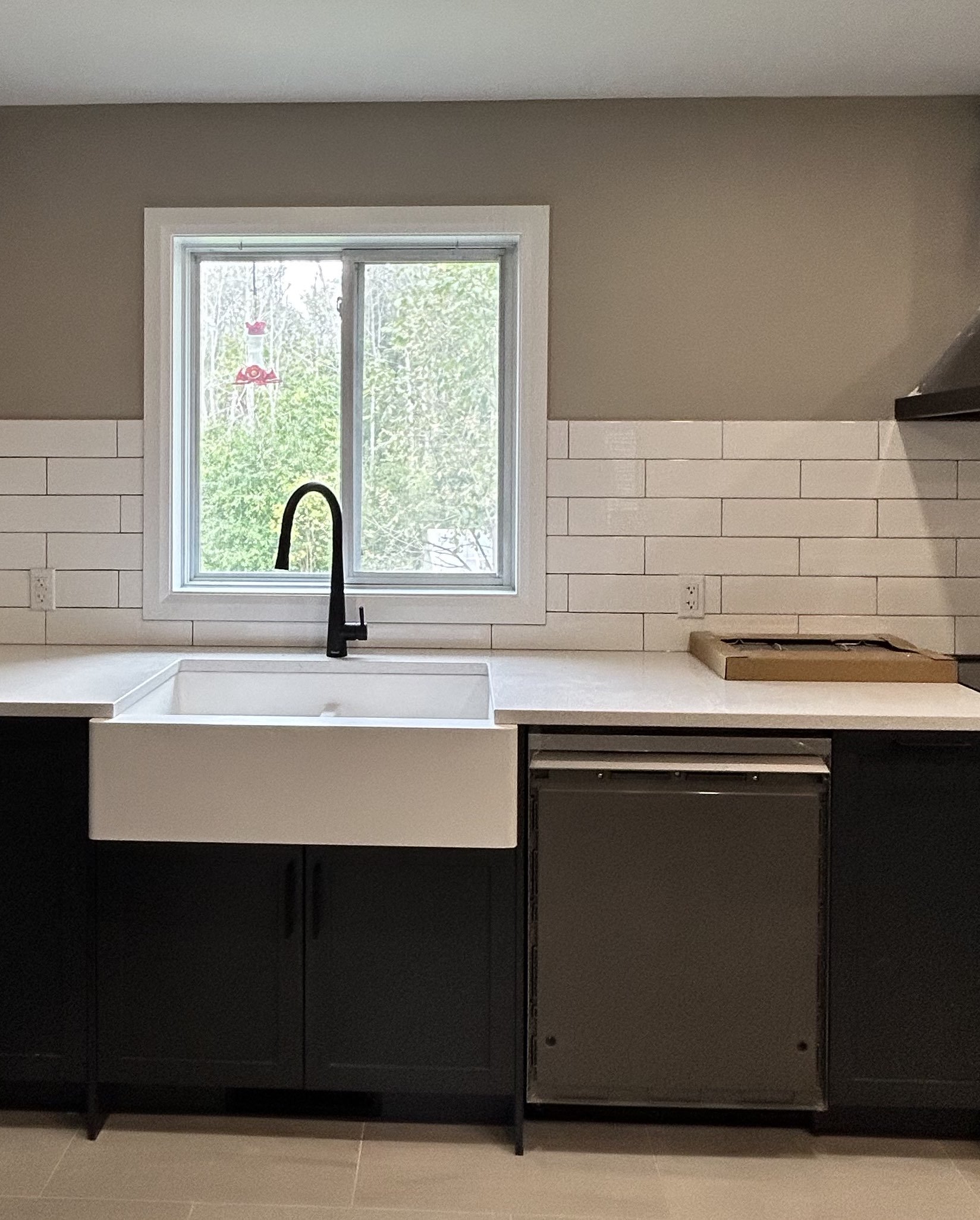 warm painted kitchen