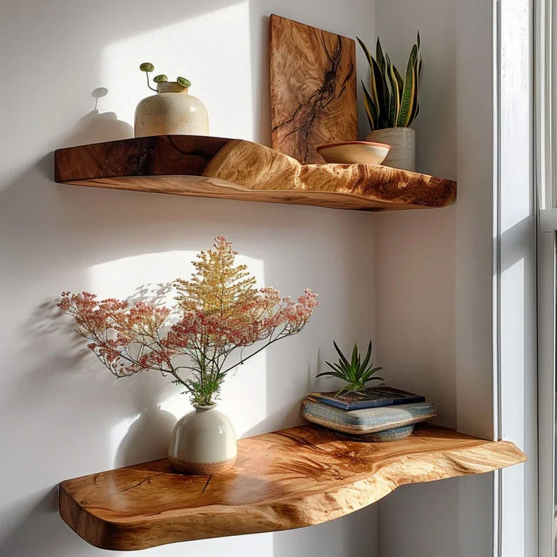 Live Edge Shelves