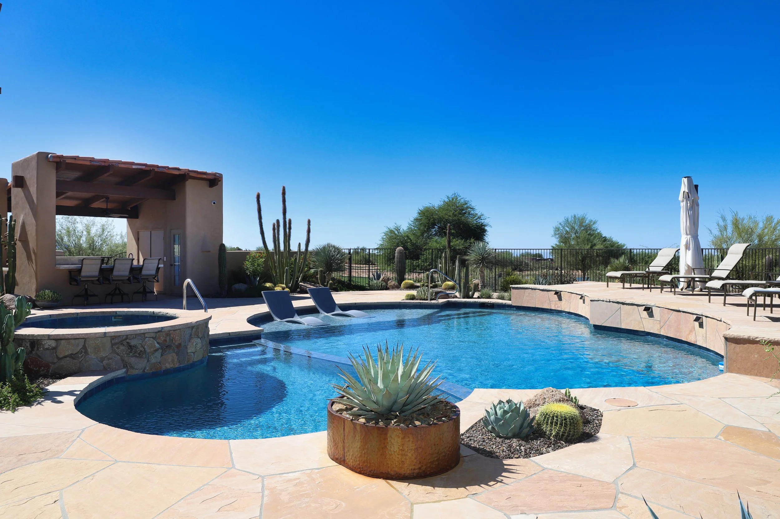 Pool Desing with Creative Water Concepts