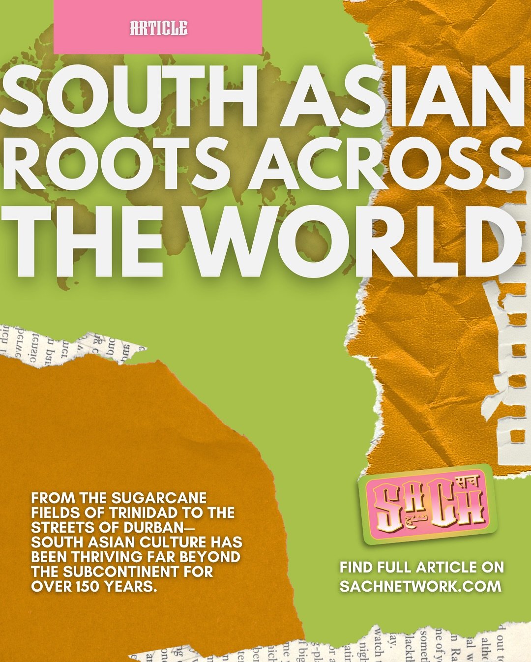 🌏 South Asian culture didn&rsquo;t just stay within the borders of the subcontinent&mdash;it traveled, adapted, and thrived across the globe.

From the sugarcane fields of Trinidad to the bustling streets of Durban, over 1.6 million South Asians mig
