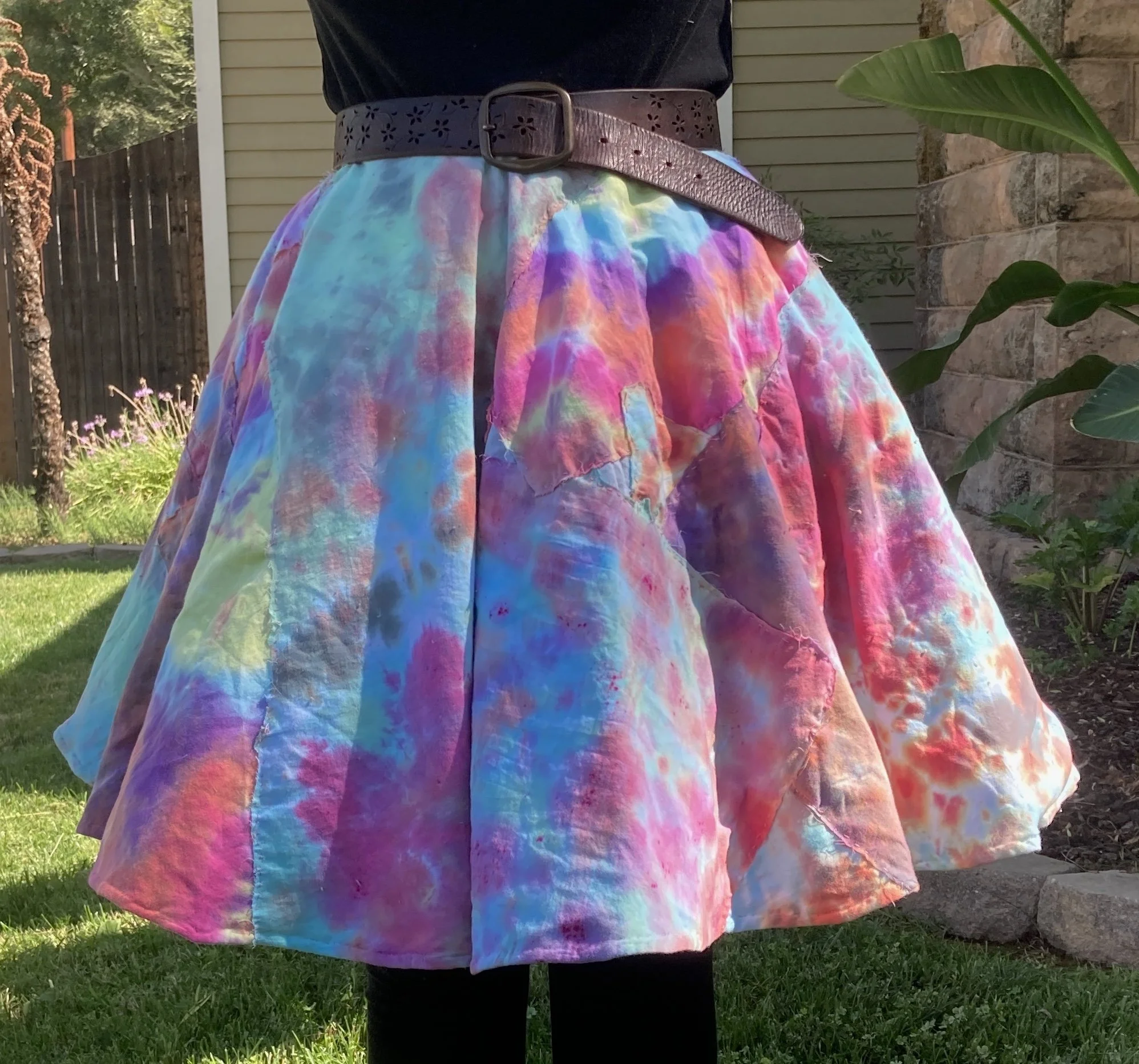 Tye-Dye Patwork Skirt.JPG