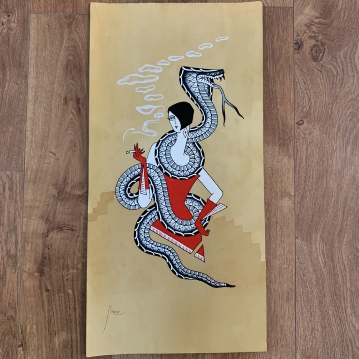"Snake Eyes" ORIGINAL PAINTING