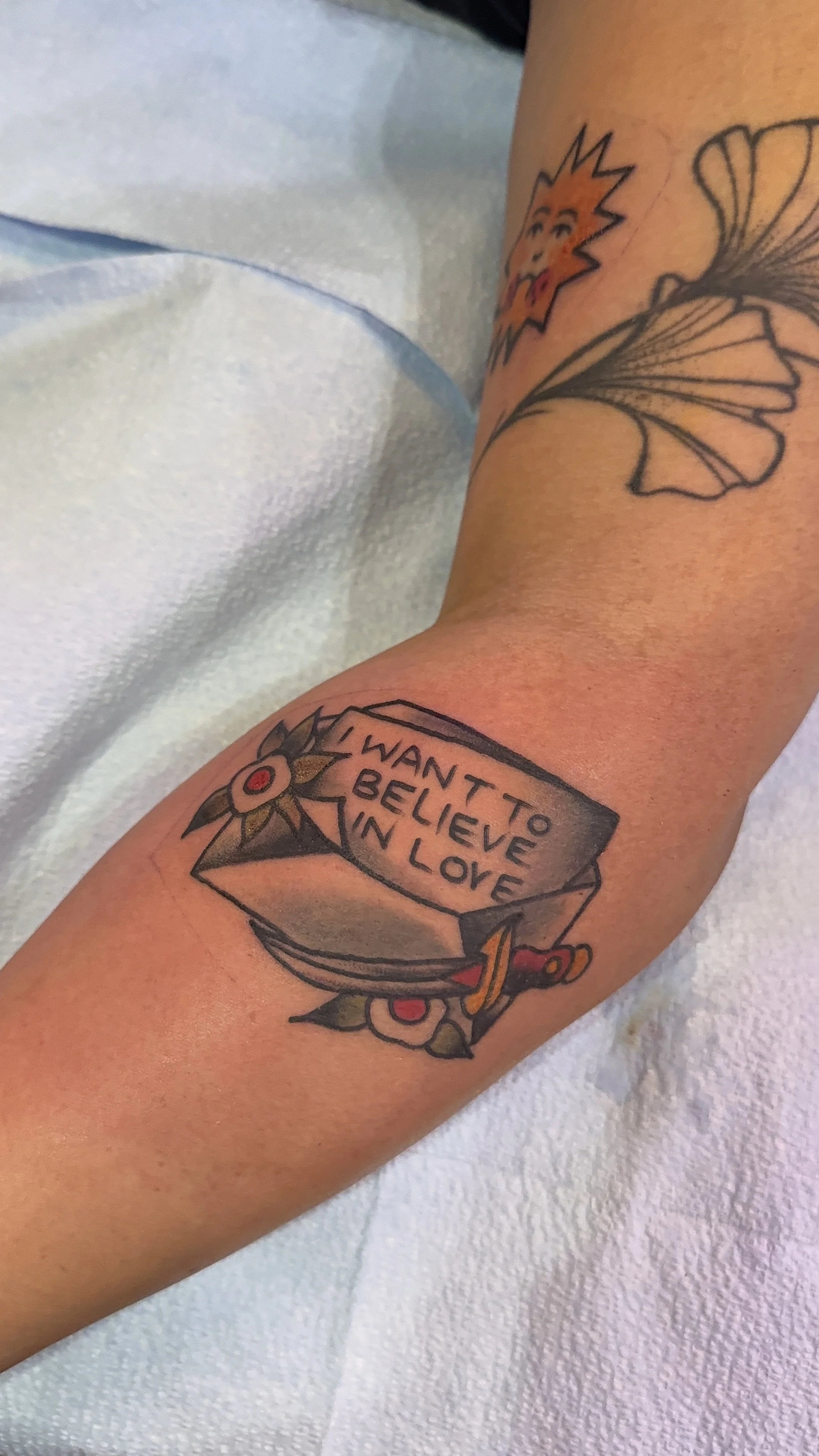 Hayley williams ego death at a bachelorette party flash whim tattoo american traditional style