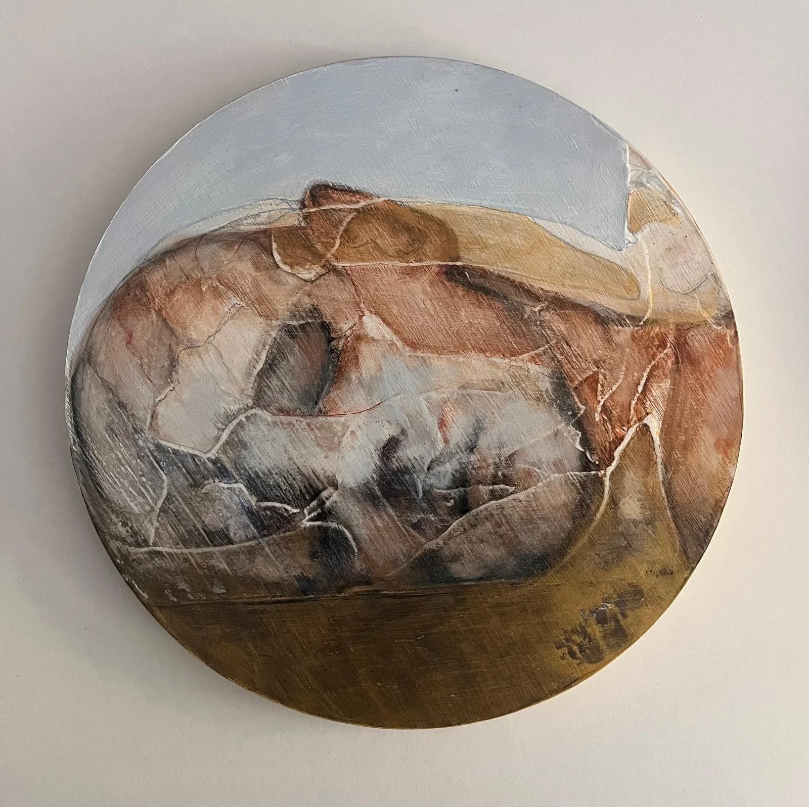 Between, acrylic on wood– Sanda Sudor, Portraits of Soul