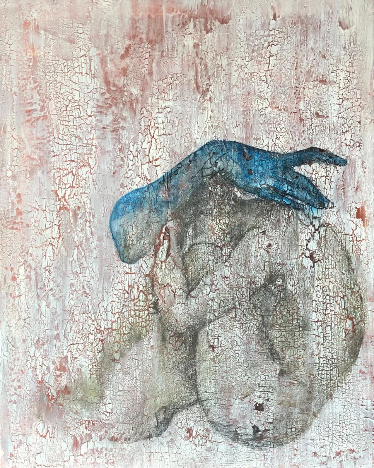 Metamophosis, mixed technique on canvas - Sanda Sudor, Monocromia