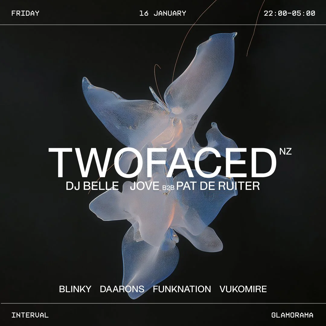 Interval - TWOFACED [NZ] + DJ Belle + JOVE b2b Pat de Ruiter&nbsp;