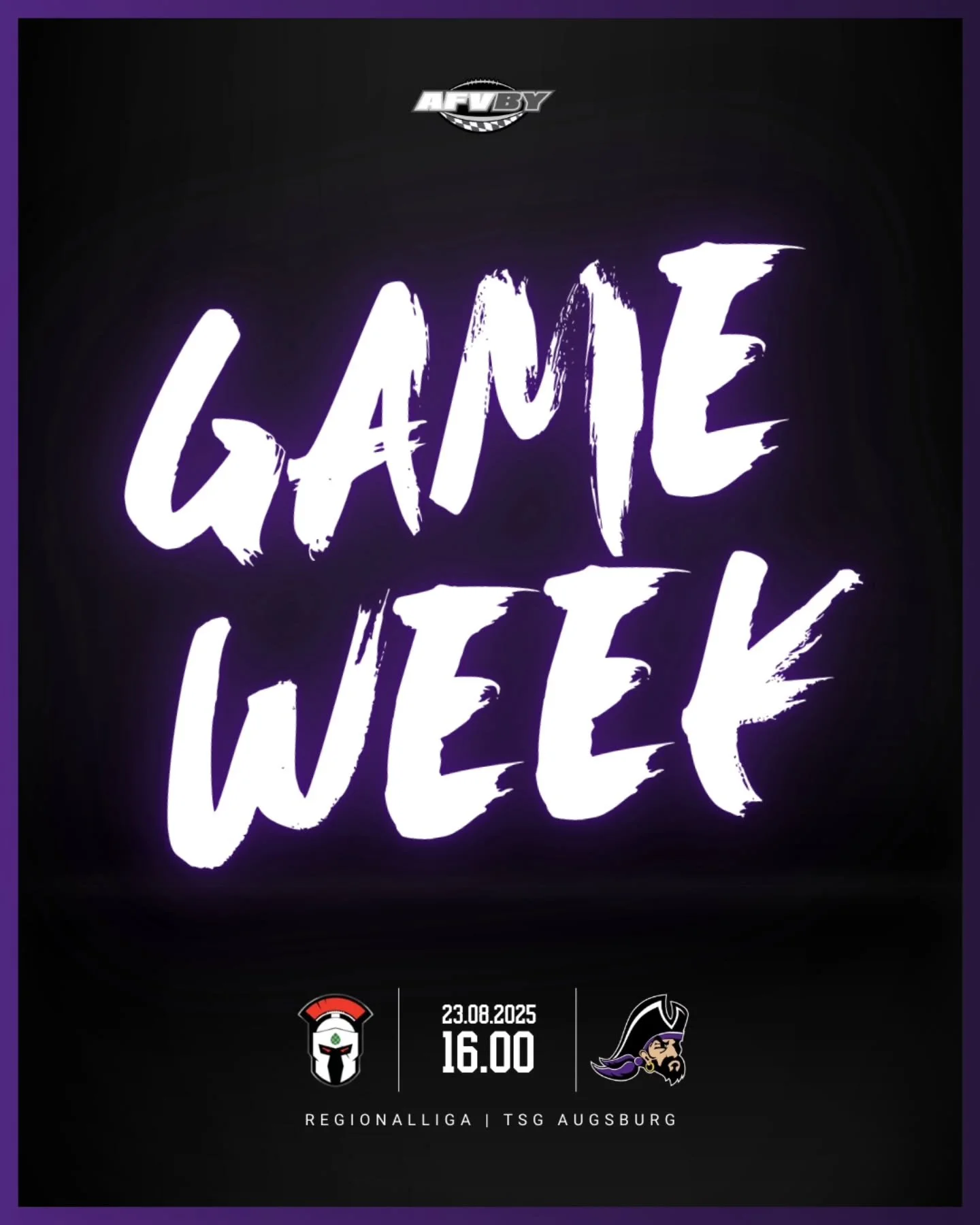 GAMEWEEK 💜

One last time! Die letzte Game Week der Saison! F&uuml;r unsere Pirates geht es am Samstag ausw&auml;rts zu den @augsburgcenturions. 🔥

#passaupirates #pirates #football #americanfootball #buildtheship #wenotme