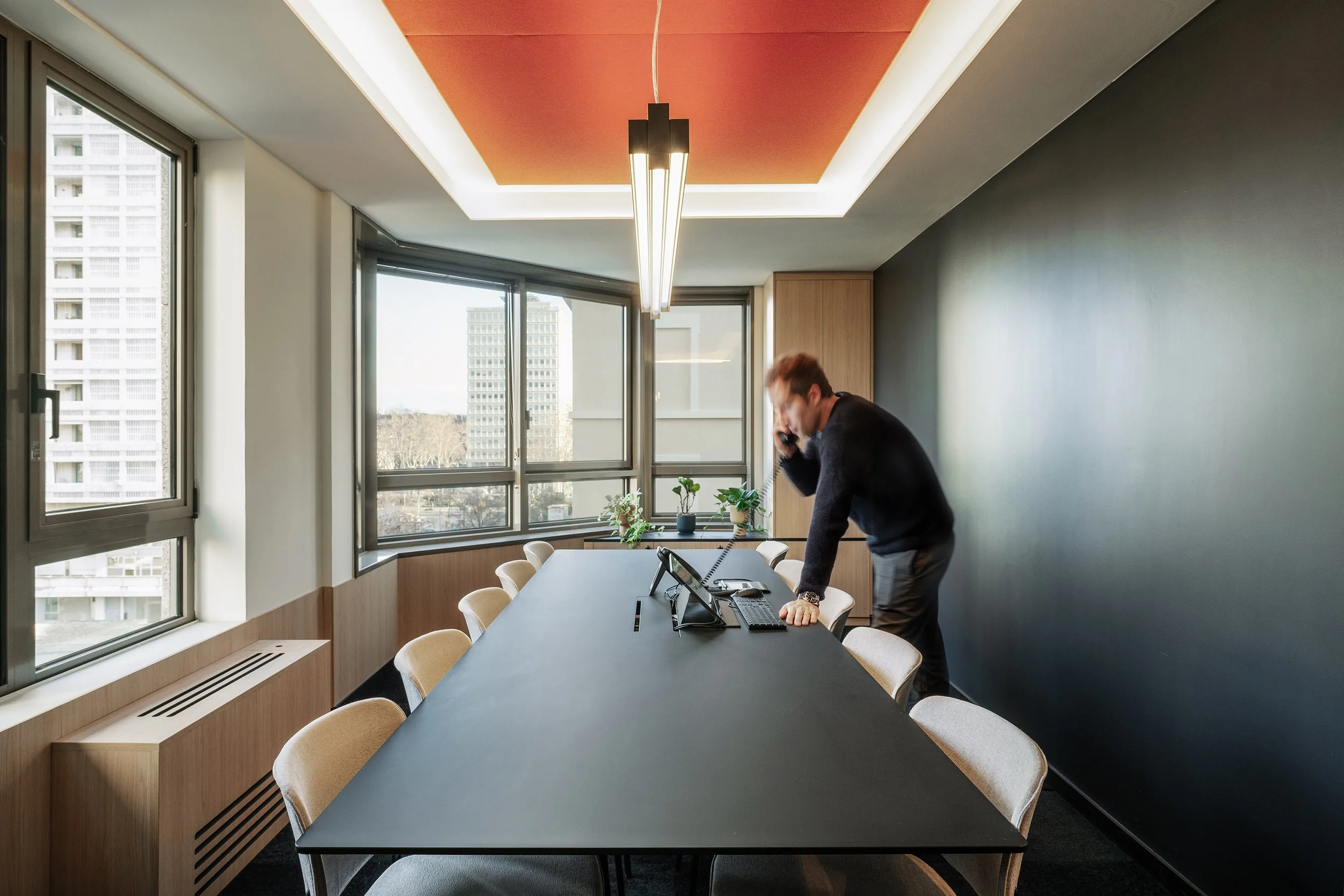 renovation office notarial lyon, salle de réunion notaire lyon