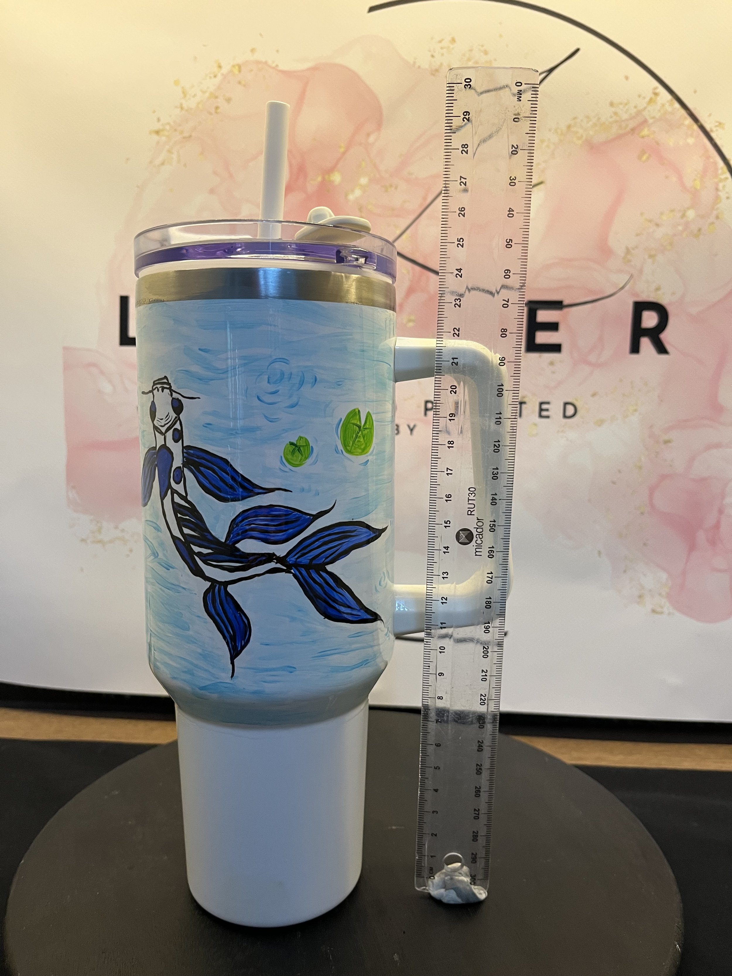Hand-painted Insulated Travel Mug
