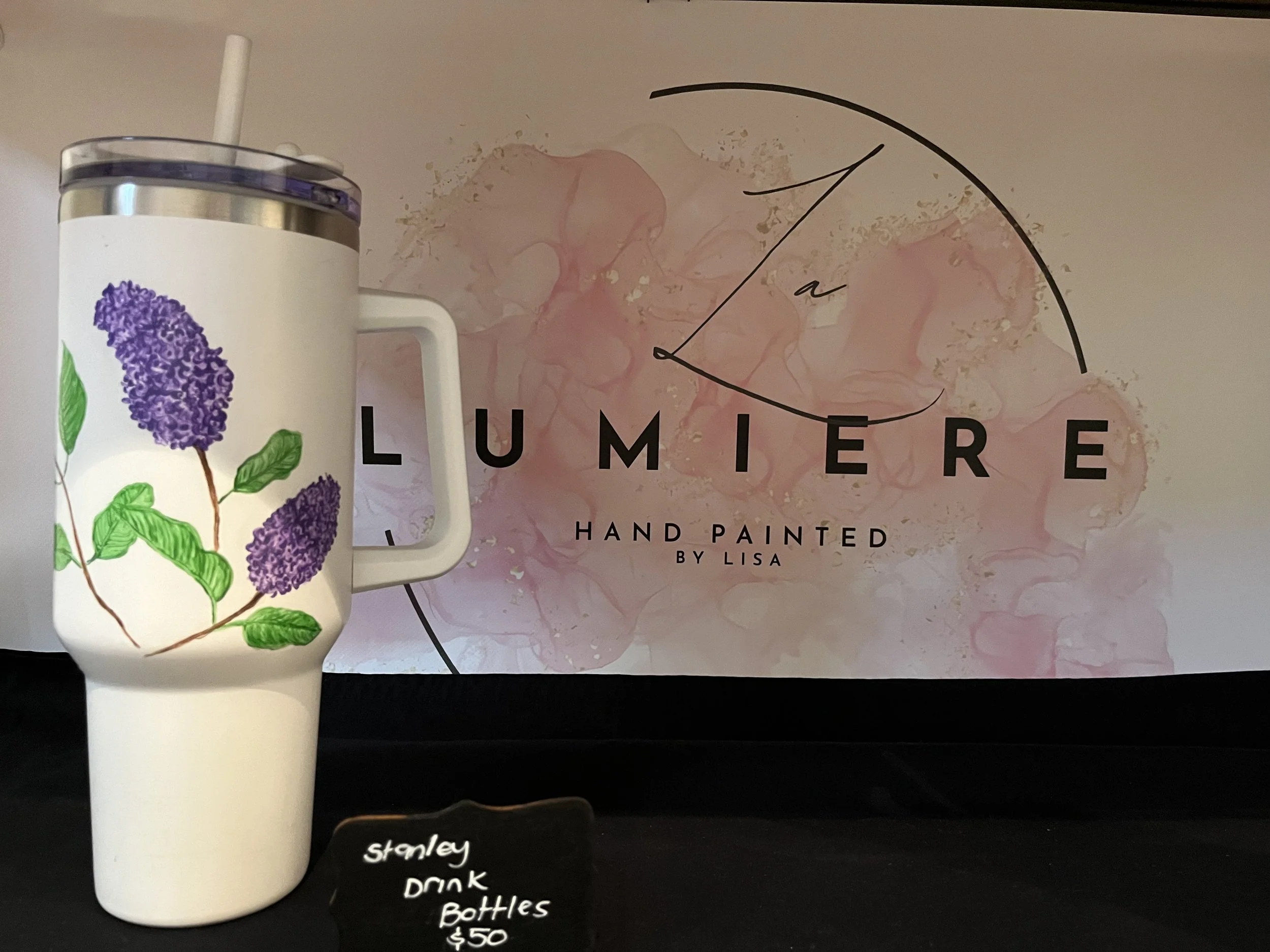 Hand-painted Insulated Travel Mug