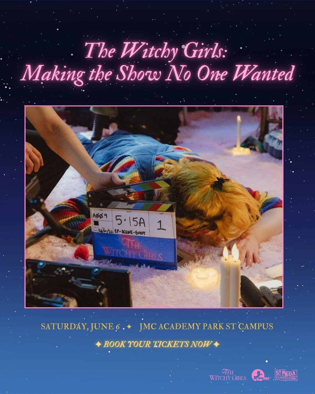 THE WITCHY GIRLS vs ST KILDA FILM FESTIVAL 🎬

We&rsquo;re thrilled to share that your fave, supernatural comedy is coming to @stkildafilmfest &rsquo;s Big Picture Filmmaker Day!! ⚡️⚡️

Join the team behind The Witchy Girls for a candid, technical de