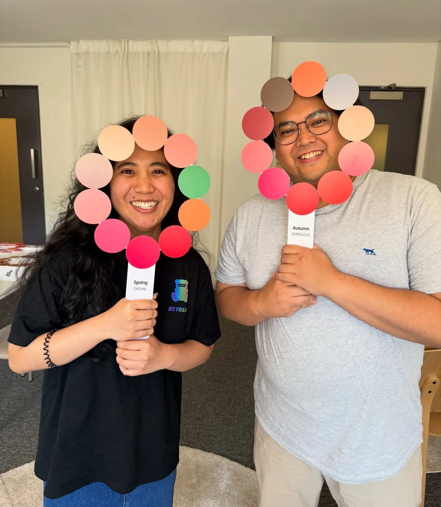 Valentine&rsquo;s Day is just around the corner! 🌹💝💕💐

If you need a gift or date idea that&rsquo;s a little different, why not try colour analysis? Like this beautiful couple who now have some extra information to help plan their wedding 🙊

#pe