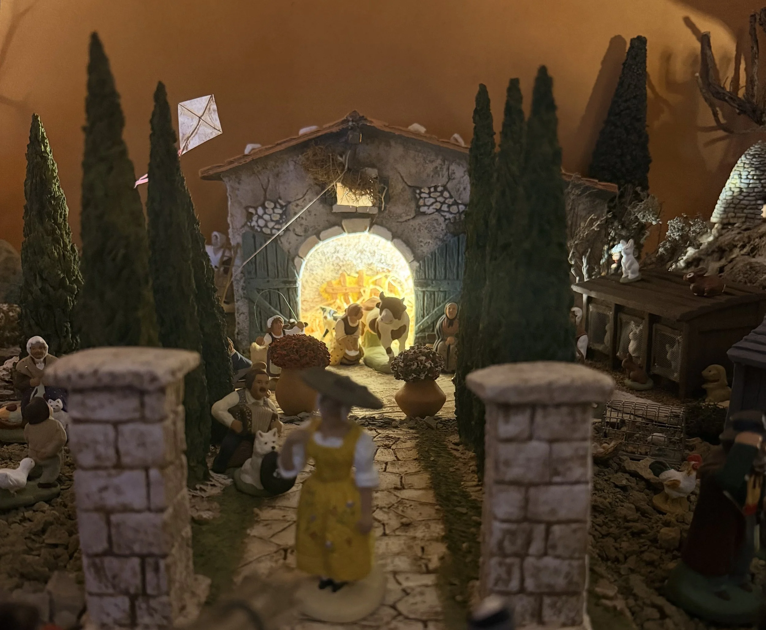 La ferme provençale en pleine activité...