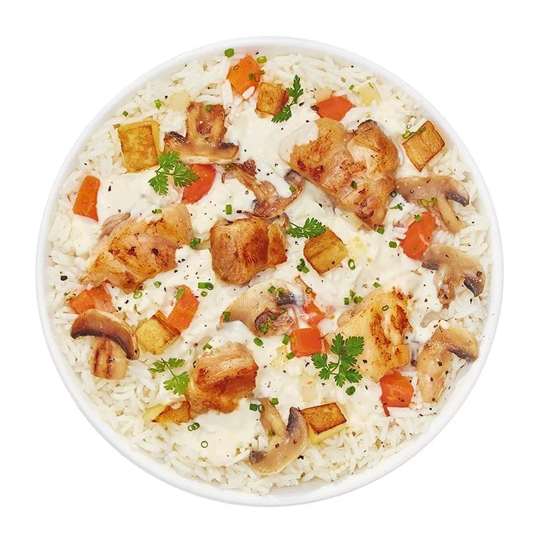 Plat Poulet Champignons Crème  / Chicken and Mushroom Cream Dish